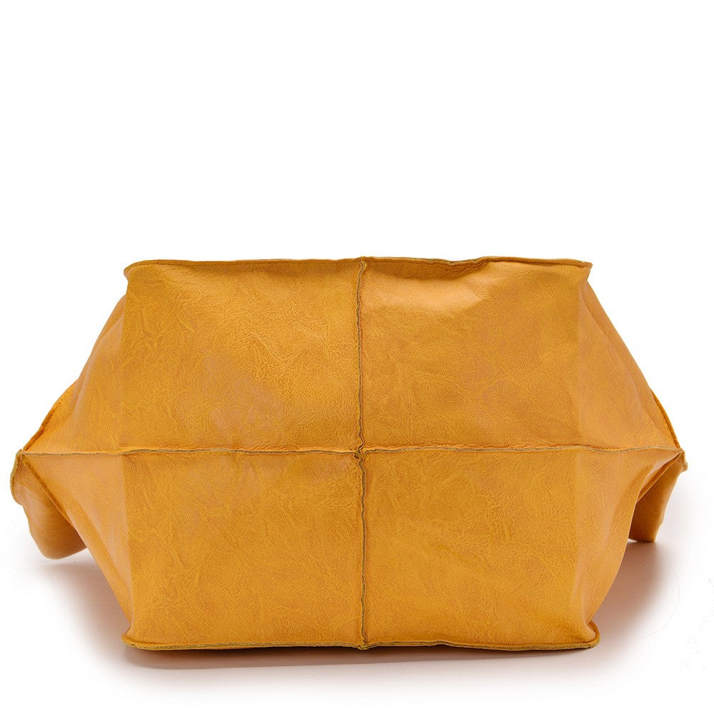 Large Capacity Retro PU Tote Bag For Women
