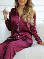 Cozy Solid Pyjama Set Women's Sleepwear