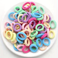 Candy Colour Ponytail Holders – Soft Elastic Hair Ties for Girls, Preppy Style (100pcs)