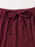 3 Sets Lace Trim Lounge Set