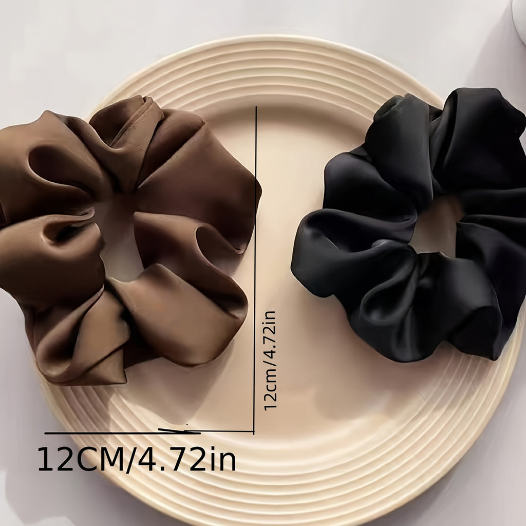 Soft Satin Hair Scrunchies Set (3pcs)
