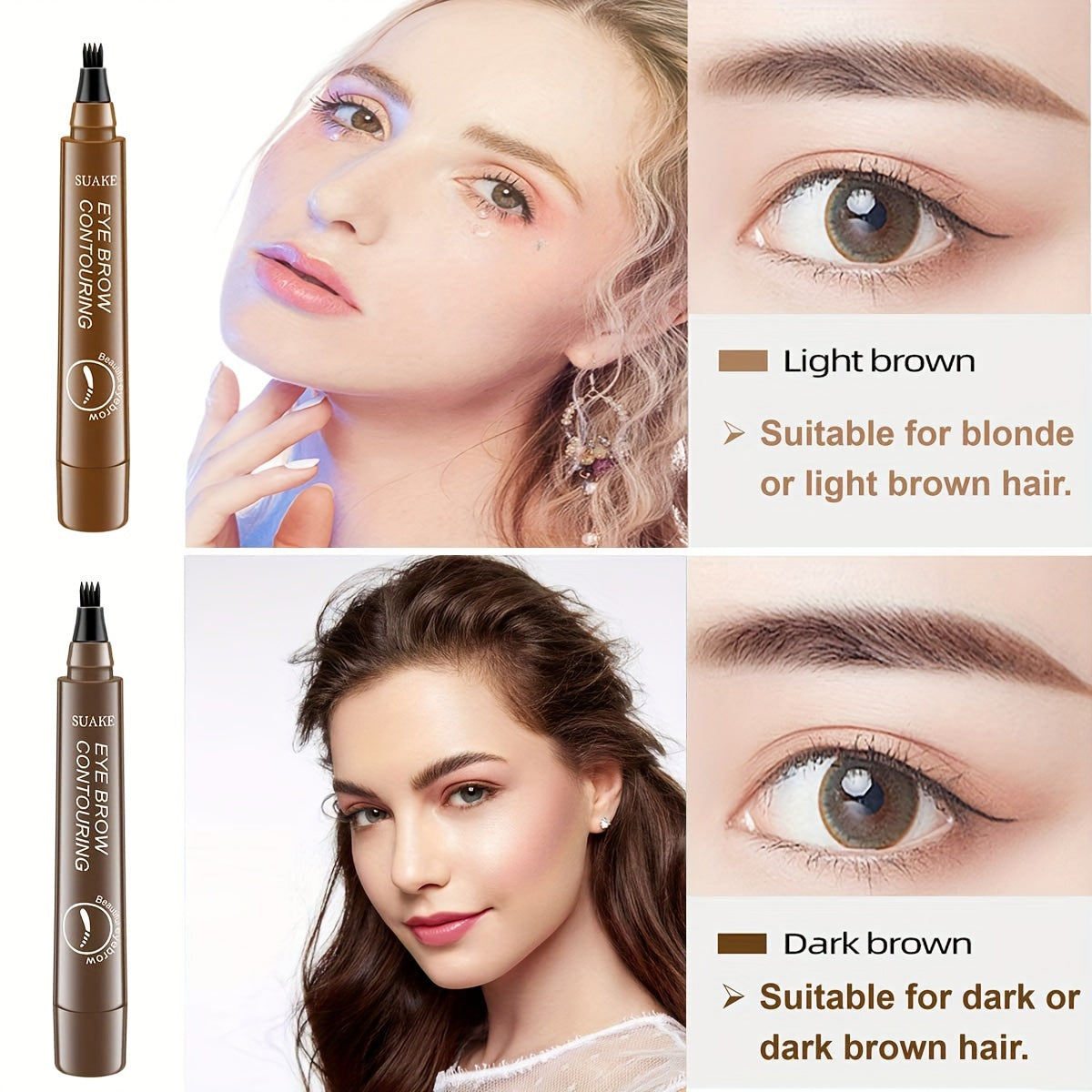 Four-Prong Eyebrow Pencil