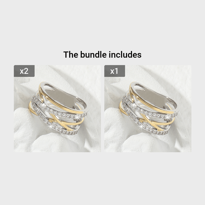 Luxury Infinity Synthetic Zirconia Eternity Ring