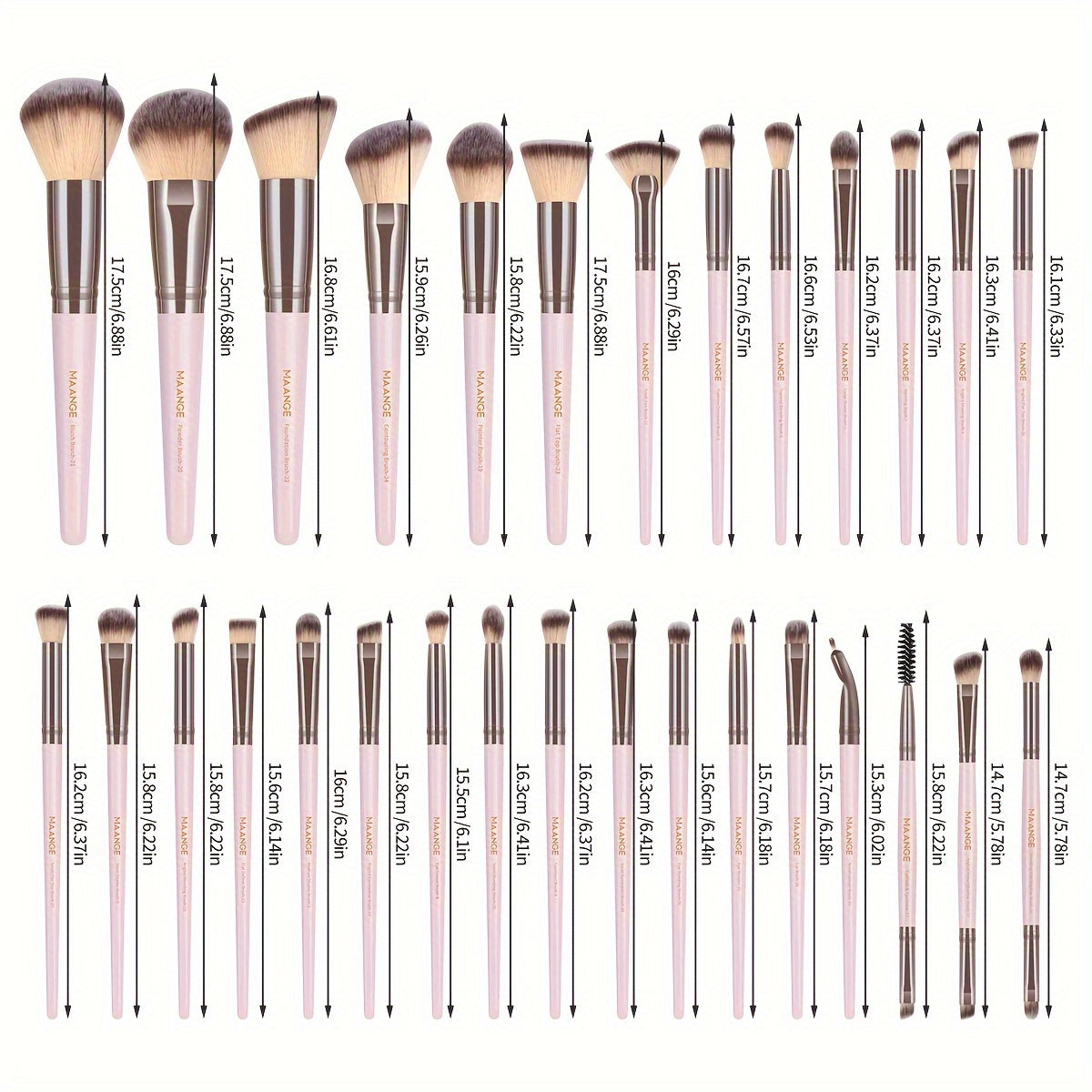 35pcs Makeup Brush Set