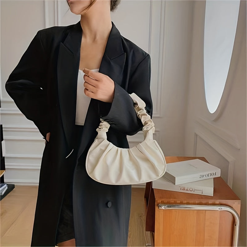 Cloud Ruched Hobo handbag