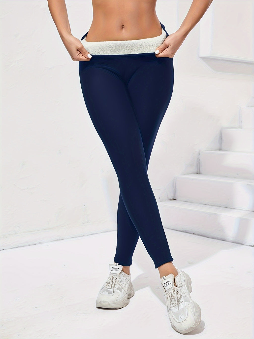 Women's High-Elasticity Warm Yoga Leggings.