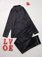 Cozy Solid Pyjama Set Women's Sleepwear