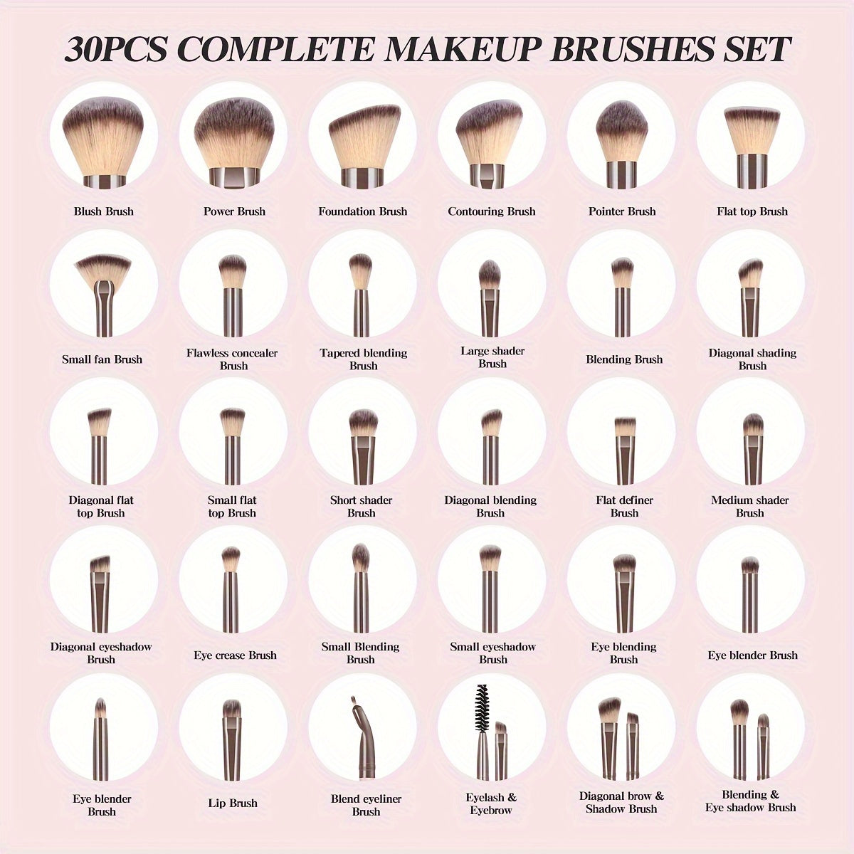 35pcs Makeup Brush Set