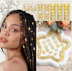 40pcs Alloy Hair Cuffs & Rings for Braids