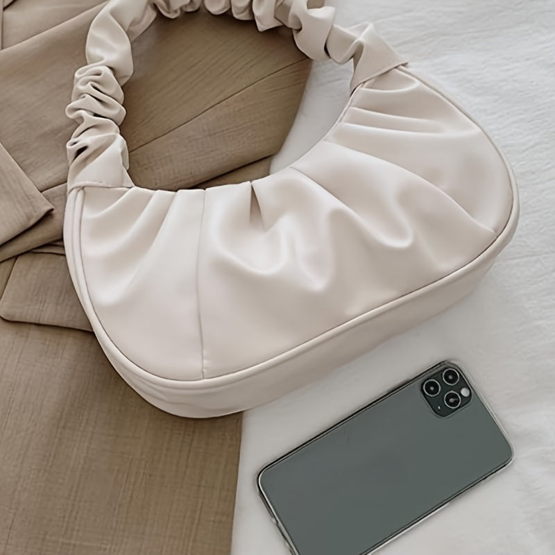Cloud Ruched Hobo handbag