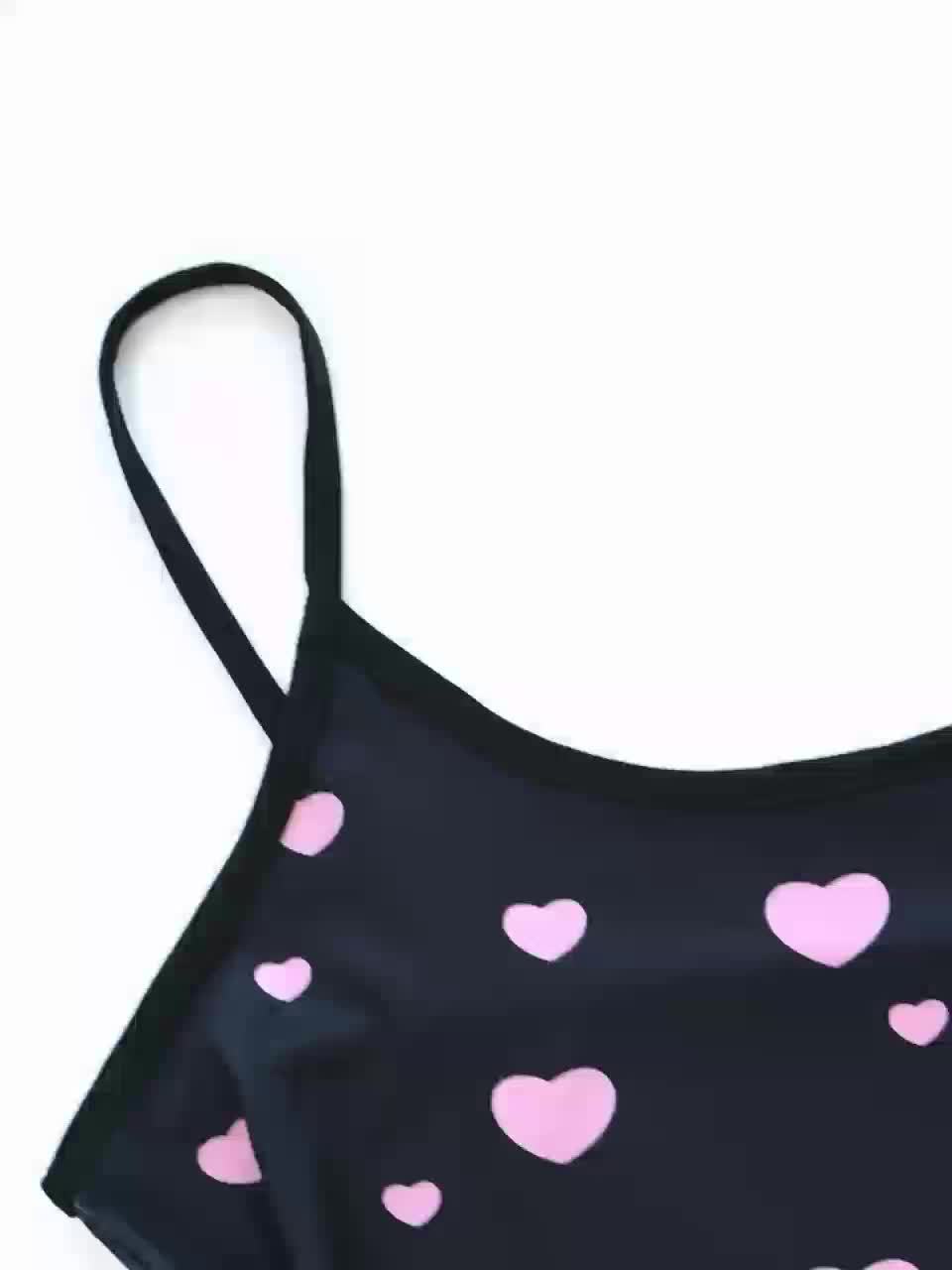 Heart Print Pyjama Set Sleepwear