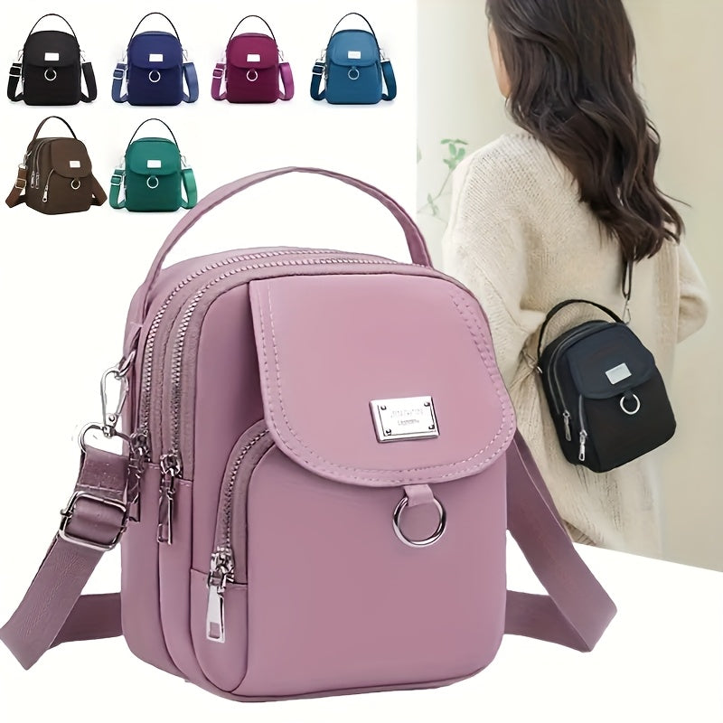 OGEHUAFEE Womens Mini Light Blue Nylon Shoulder Bag
