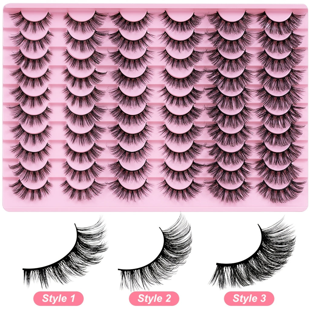 Black False Eyelashes Mix 3 Styles