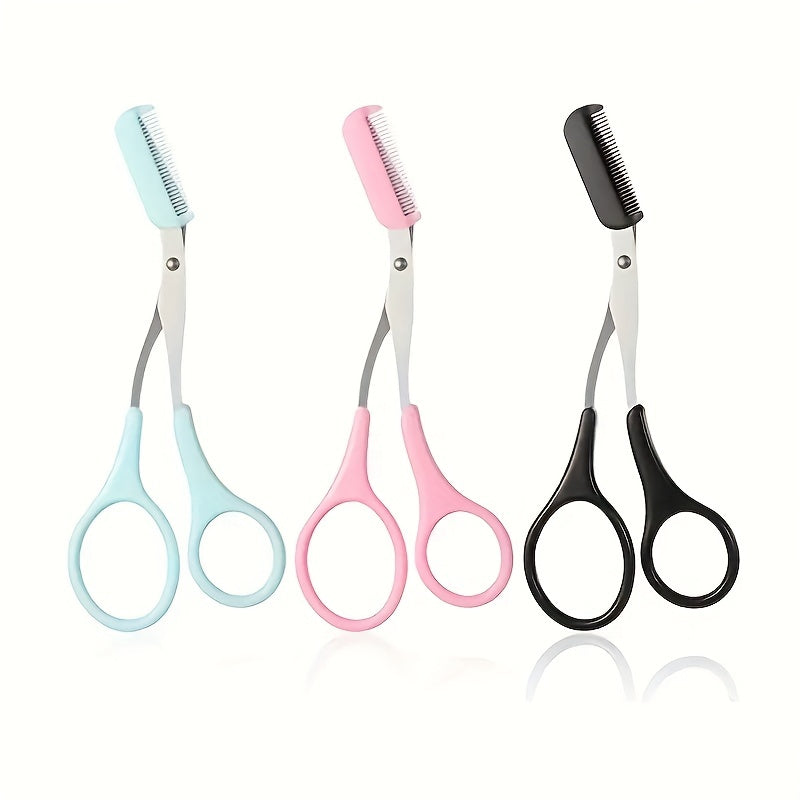 Eyebrow Trimmer Scissor With Comb.
