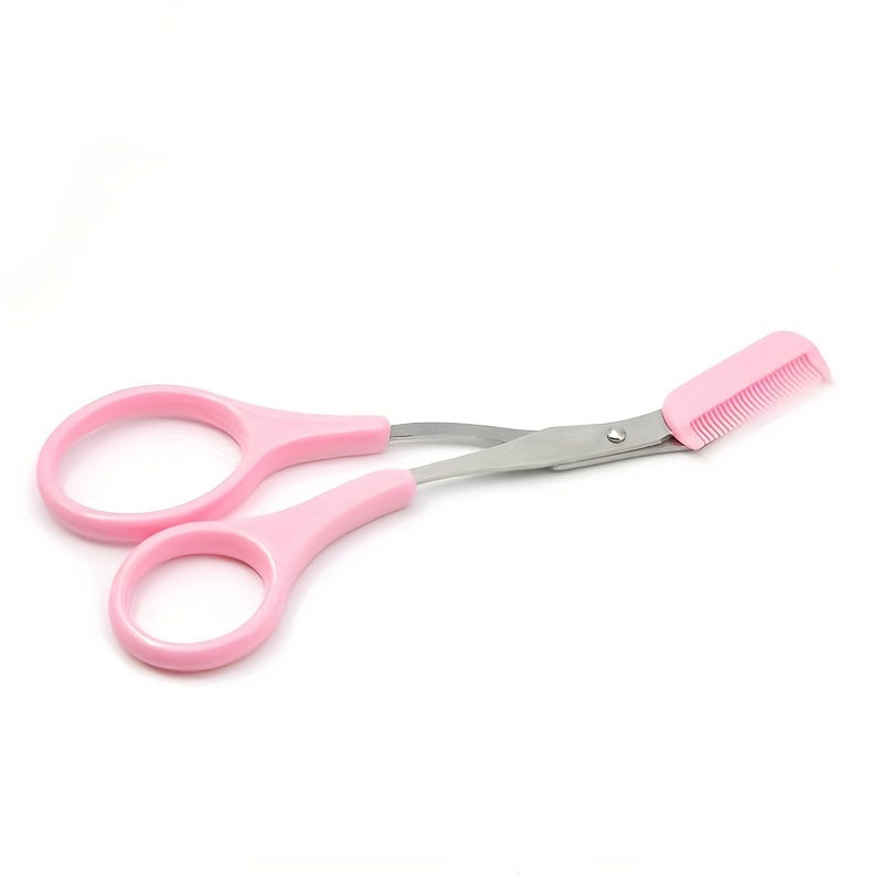 Eyebrow Trimmer Scissor With Comb.
