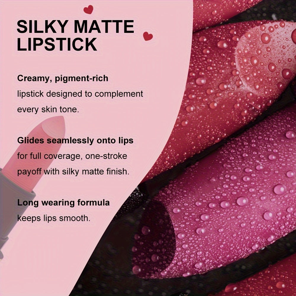 Mirsist 6-Color Soft-Focus Matte Lipstick