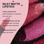 Mirsist 6-Color Soft-Focus Matte Lipstick