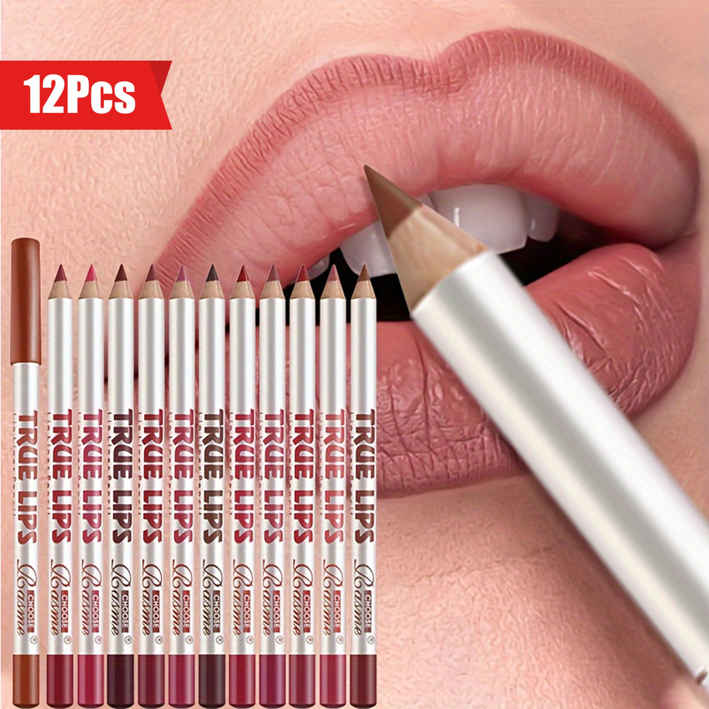 Matte Lip Liner & Lipstick Pencil Set
