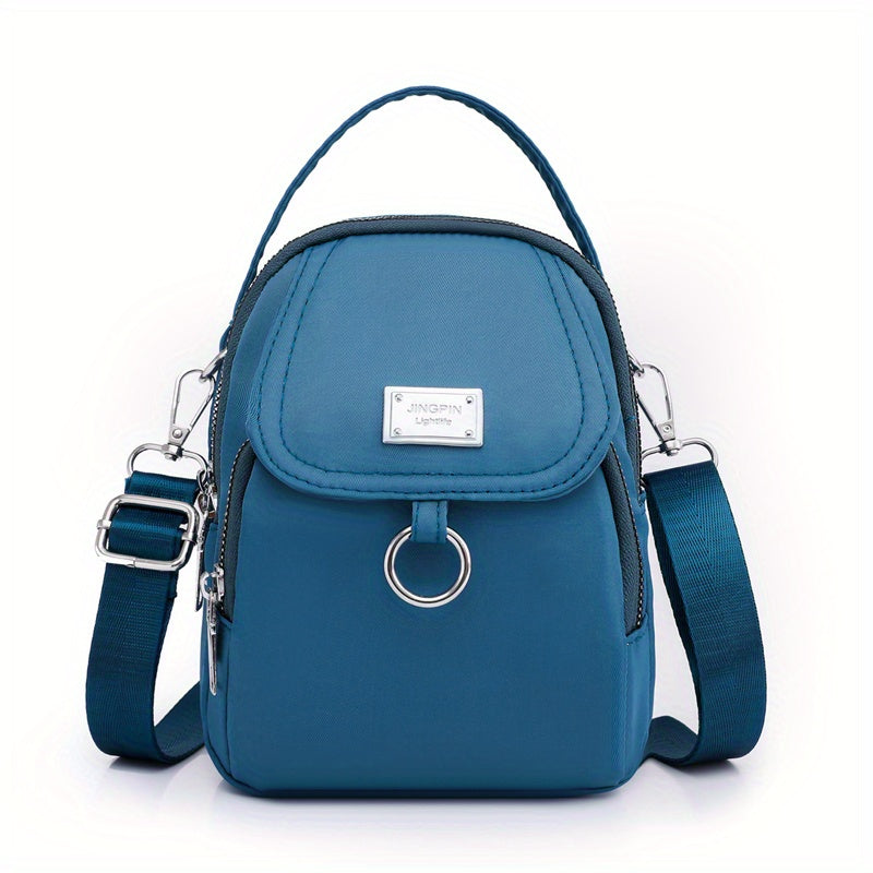 OGEHUAFEE Womens Mini Light Blue Nylon Shoulder Bag