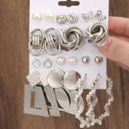 Exaggerated Golden Style Butterfly imitation Pearl Ladies' Earrings