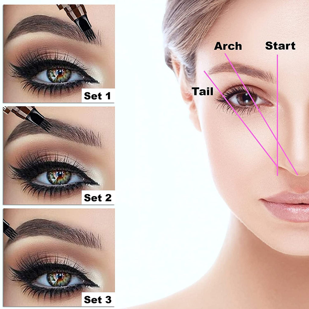 Four-Prong Eyebrow Pencil