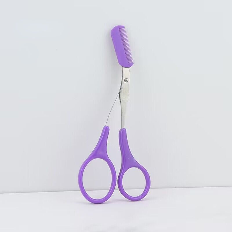 Eyebrow Trimmer Scissor With Comb.