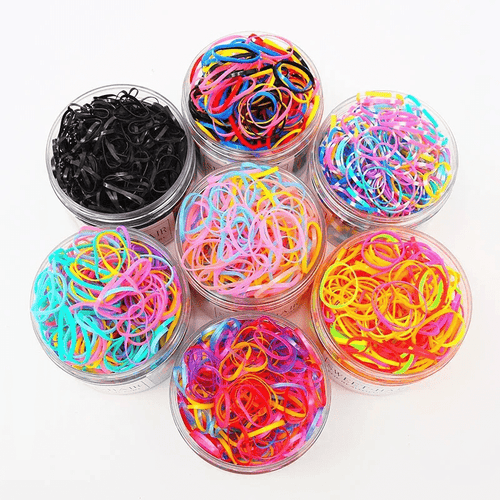 1500pcs Disposable Hair Ties for Baby Girls' Ponytails