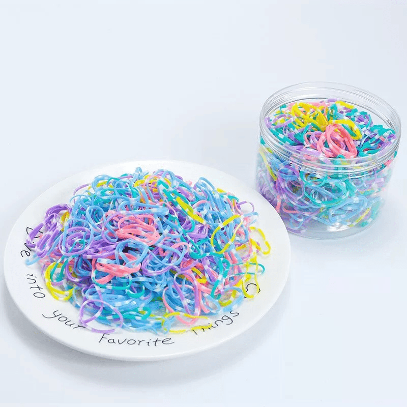 1500pcs Disposable Hair Ties for Baby Girls' Ponytails
