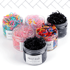 1500pcs Disposable Hair Ties for Baby Girls' Ponytails