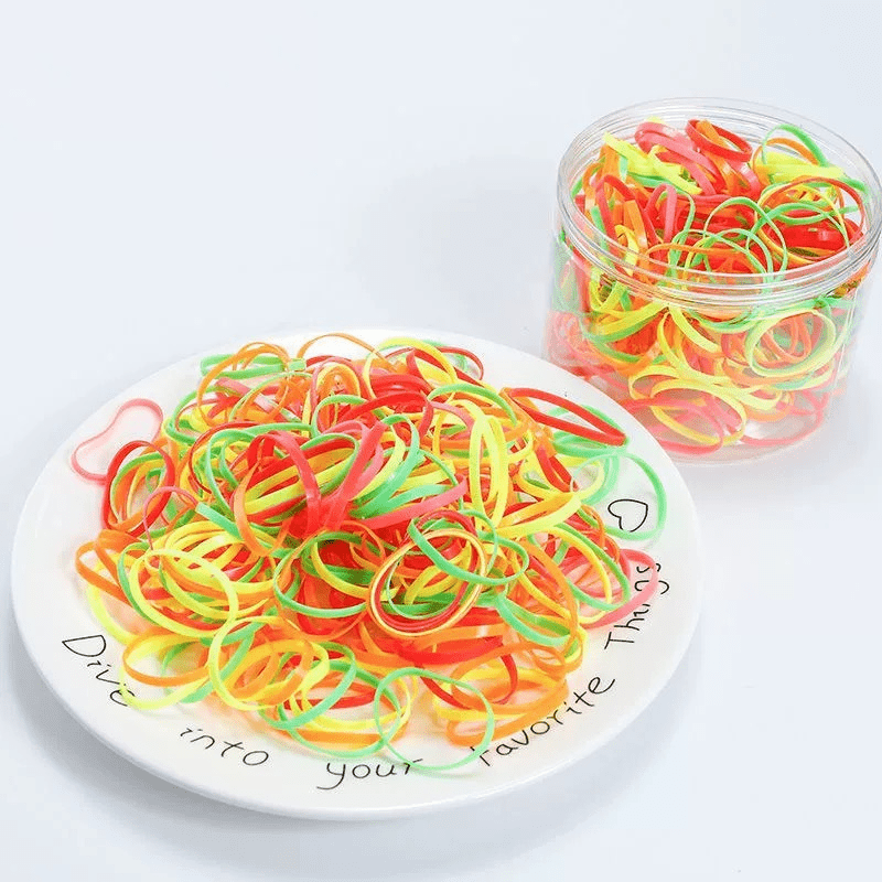 1500pcs Disposable Hair Ties for Baby Girls' Ponytails