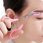 Eyebrow Trimmer Scissor With Comb & Facial Hair Removal