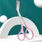 Eyebrow Trimmer Scissor With Comb & Facial Hair Removal