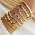 Golden-Toned Bracelet Set