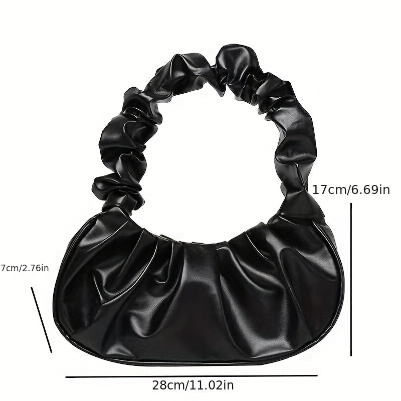 Cloud Ruched Hobo handbag