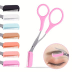 Eyebrow Trimmer Scissor With Comb.