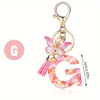 Alphabet Initial Letter Keychain Cute Backpack Charm