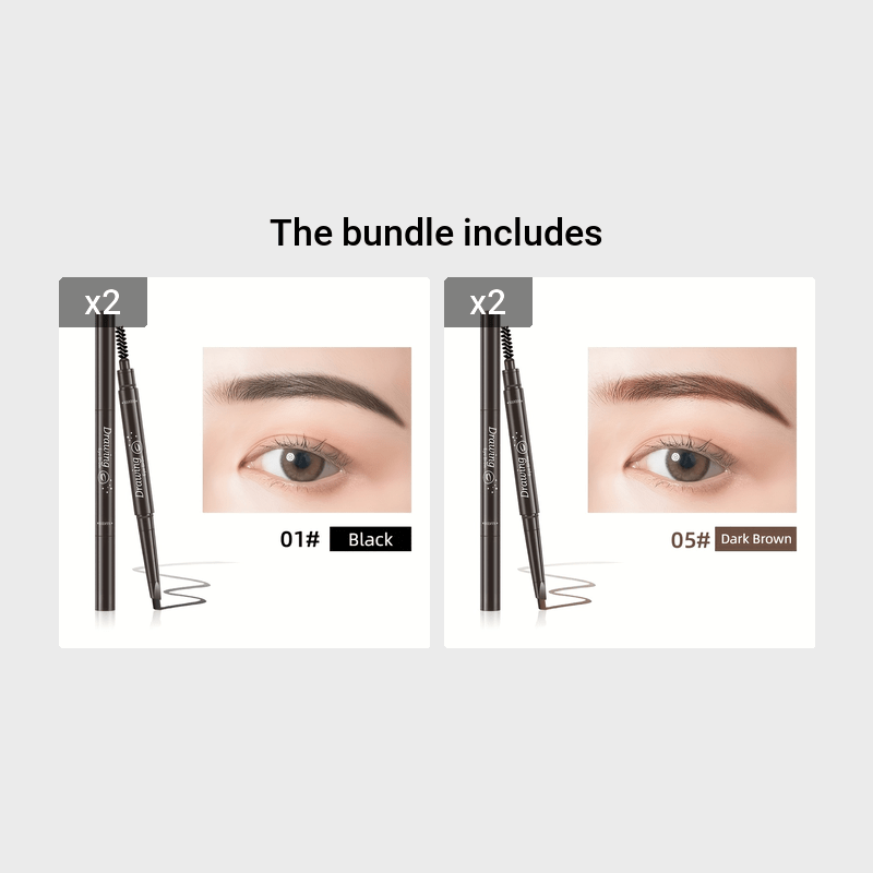 Waterproof 5 Colors Natural Eyebrow Pencil.