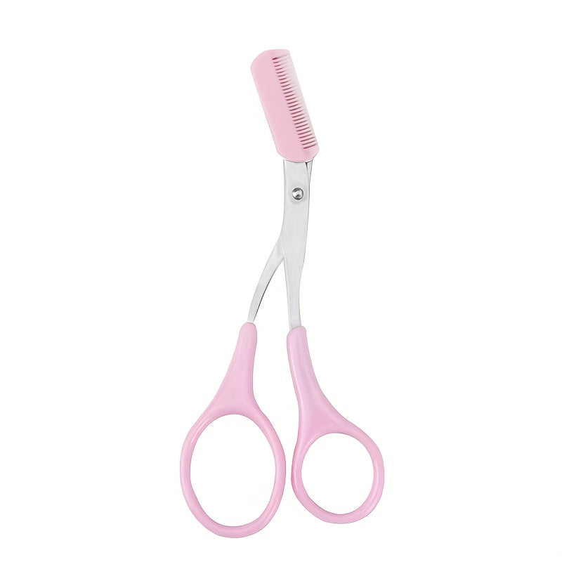 Eyebrow Trimmer Scissor With Comb.