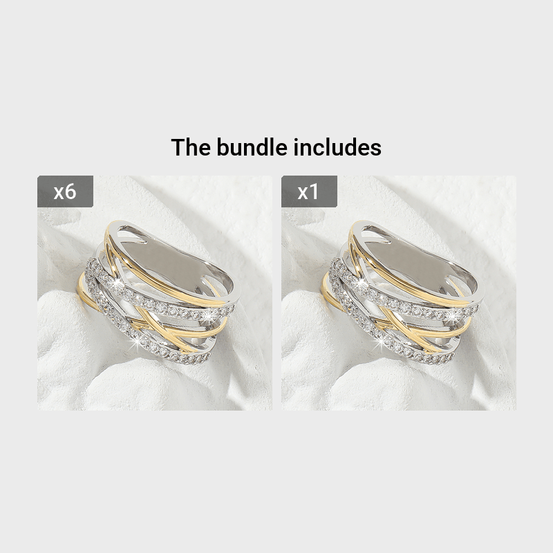 Luxury Infinity Synthetic Zirconia Eternity Ring