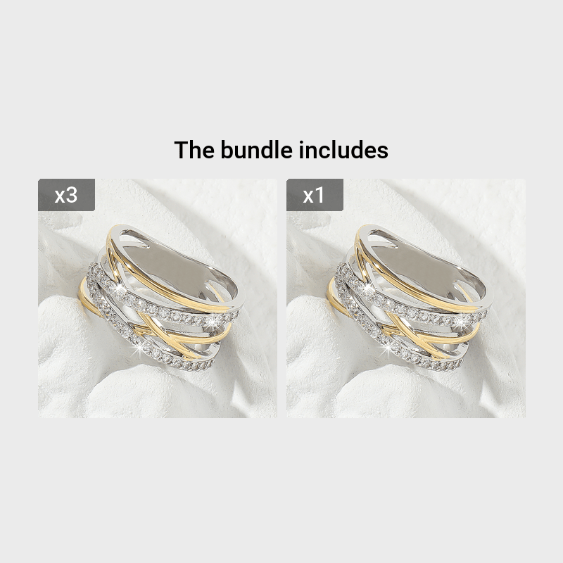Luxury Infinity Synthetic Zirconia Eternity Ring