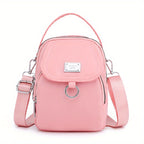 OGEHUAFEE Womens Mini Light Blue Nylon Shoulder Bag