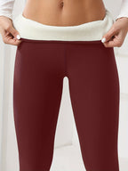 Women's High-Elasticity Warm Yoga Leggings.