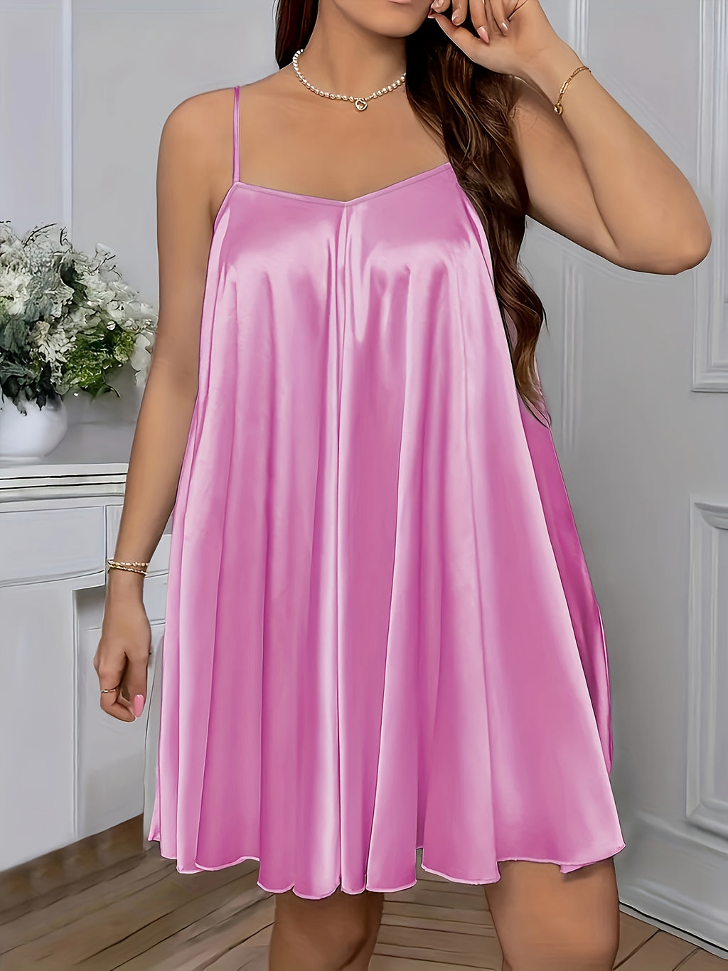 3pcs Women's Camisole Pyjama Set,