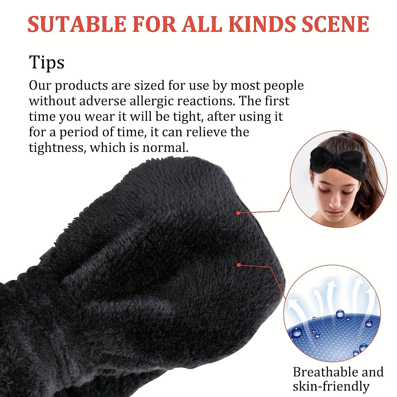 Set Spa Headband Wristband Set with Hair Claw Clips Skincare Headbands