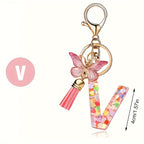 Alphabet Initial Letter Keychain Cute Backpack Charm