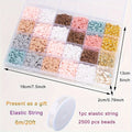 Boho Chic 2600pcs Bracelet Making Kit with Butterfly Charms & Clay Beads