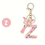 Alphabet Initial Letter Keychain Cute Backpack Charm