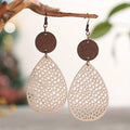 Vintage Style Hollow-Out Drop Earrings