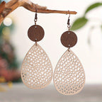 Vintage Style Hollow-Out Drop Earrings