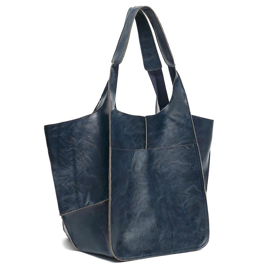 Large Capacity Retro PU Tote Bag For Women